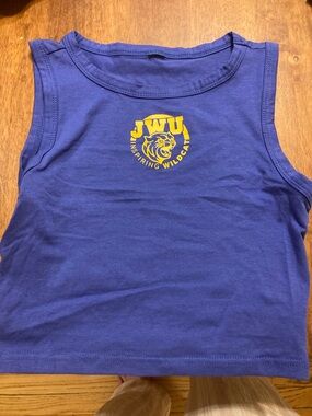 Johnson and Wales University custom top with Wildcat